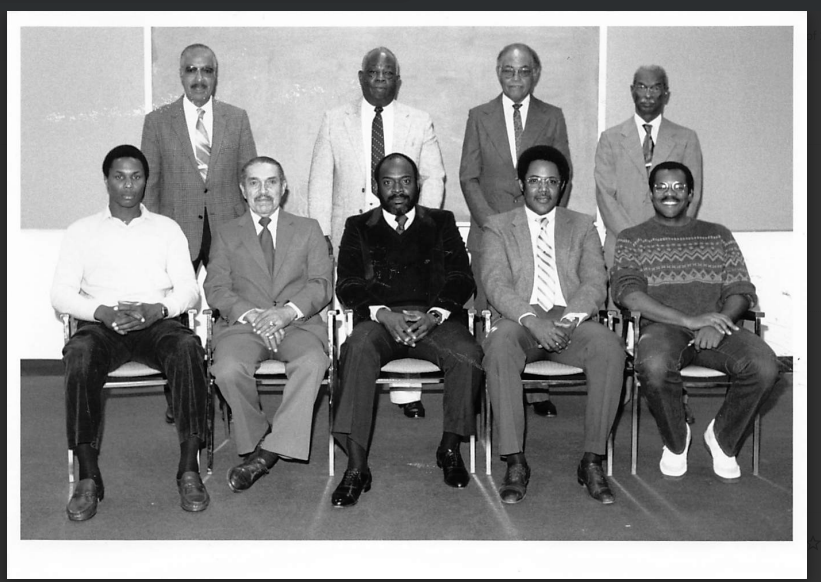 Historical group photograph of Eta Psi Lambda members
