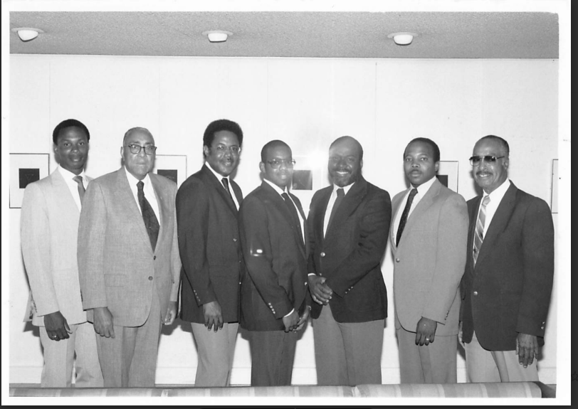 Eta Psi Lambda archival group photograph from approximately 1994